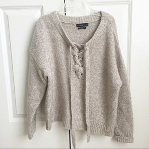 Zara Sweaters - Zara Lace Up Sweater Zara Sweaters - Zara Lace Up Sweater